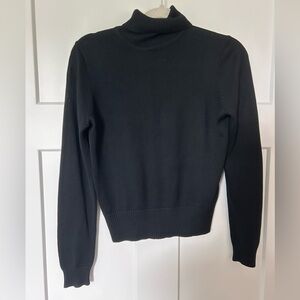 Classic Black Turtleneck Sweater